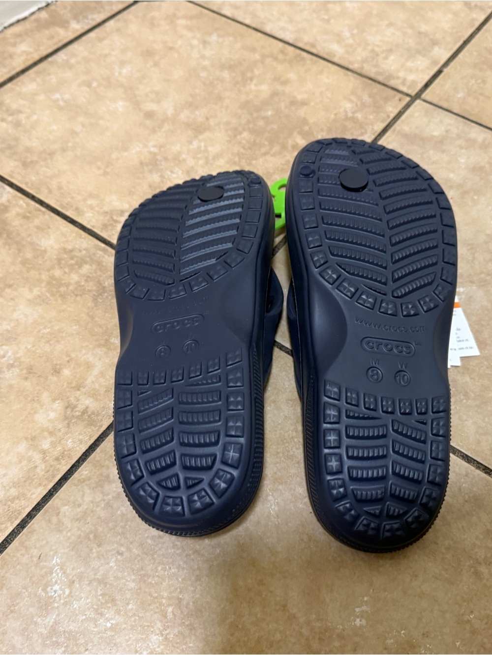 Women’s CROCS Navy Flip Flop Sandals - Picture 5 of 6